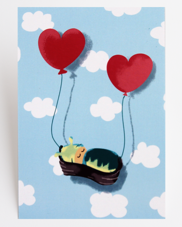 Glückwunschkarte Flying High UMÄR