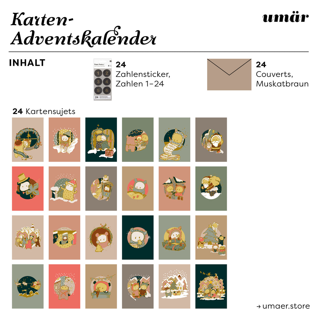 Kartenadventskalender Christmas Town