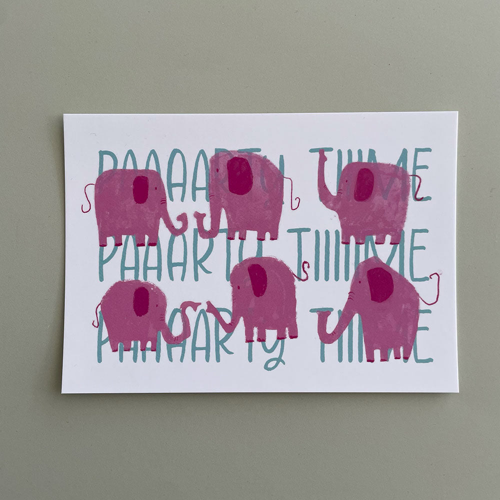 Kartenset Elefantenfest