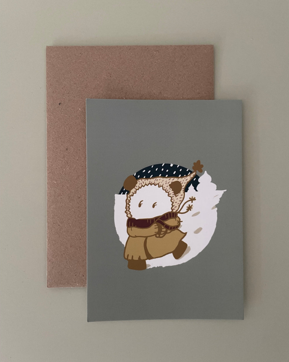 Postkarte_Walking_through_the_Snow studio umaer