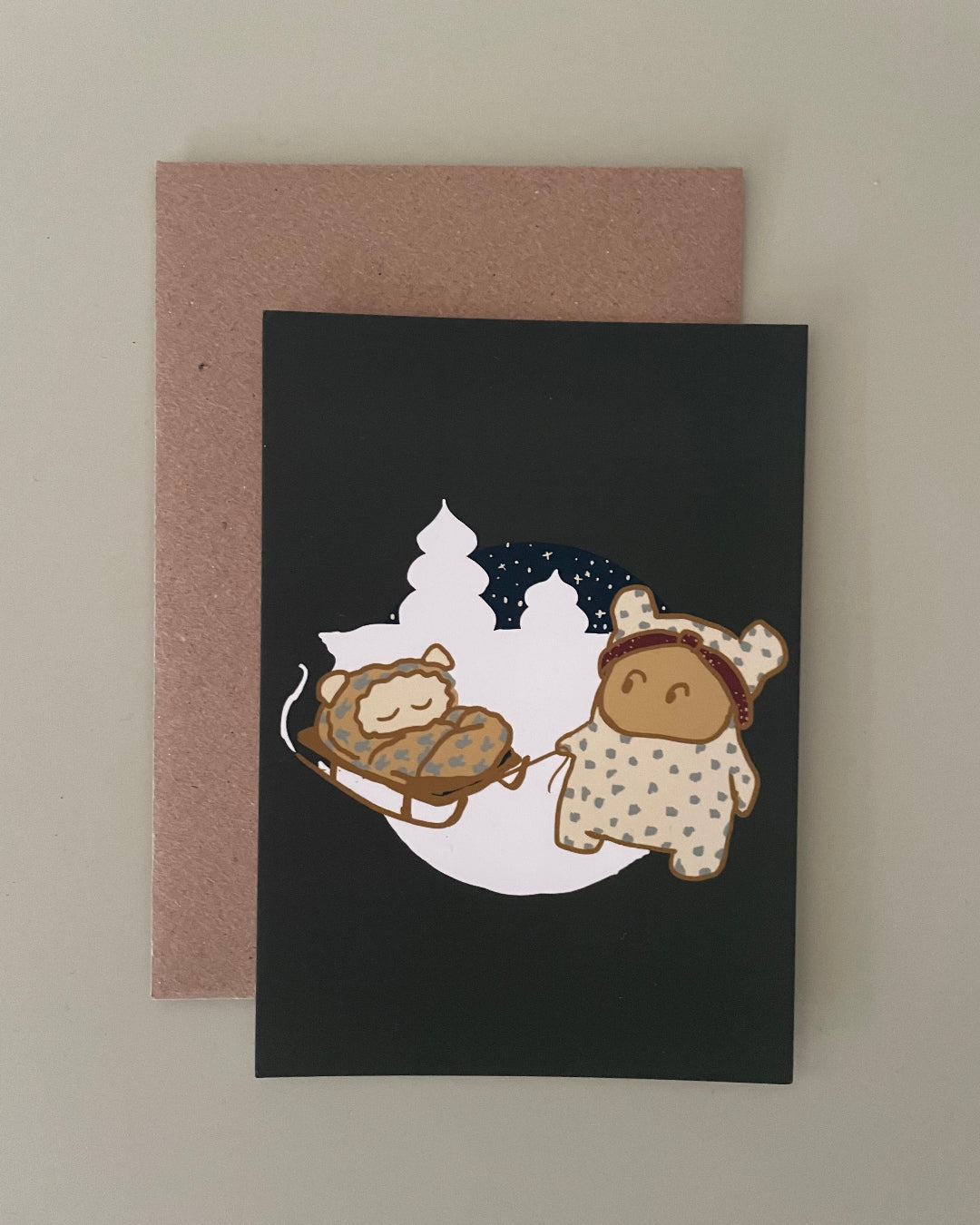 Postkarte_Winter_Sleigh_Ride UMAER