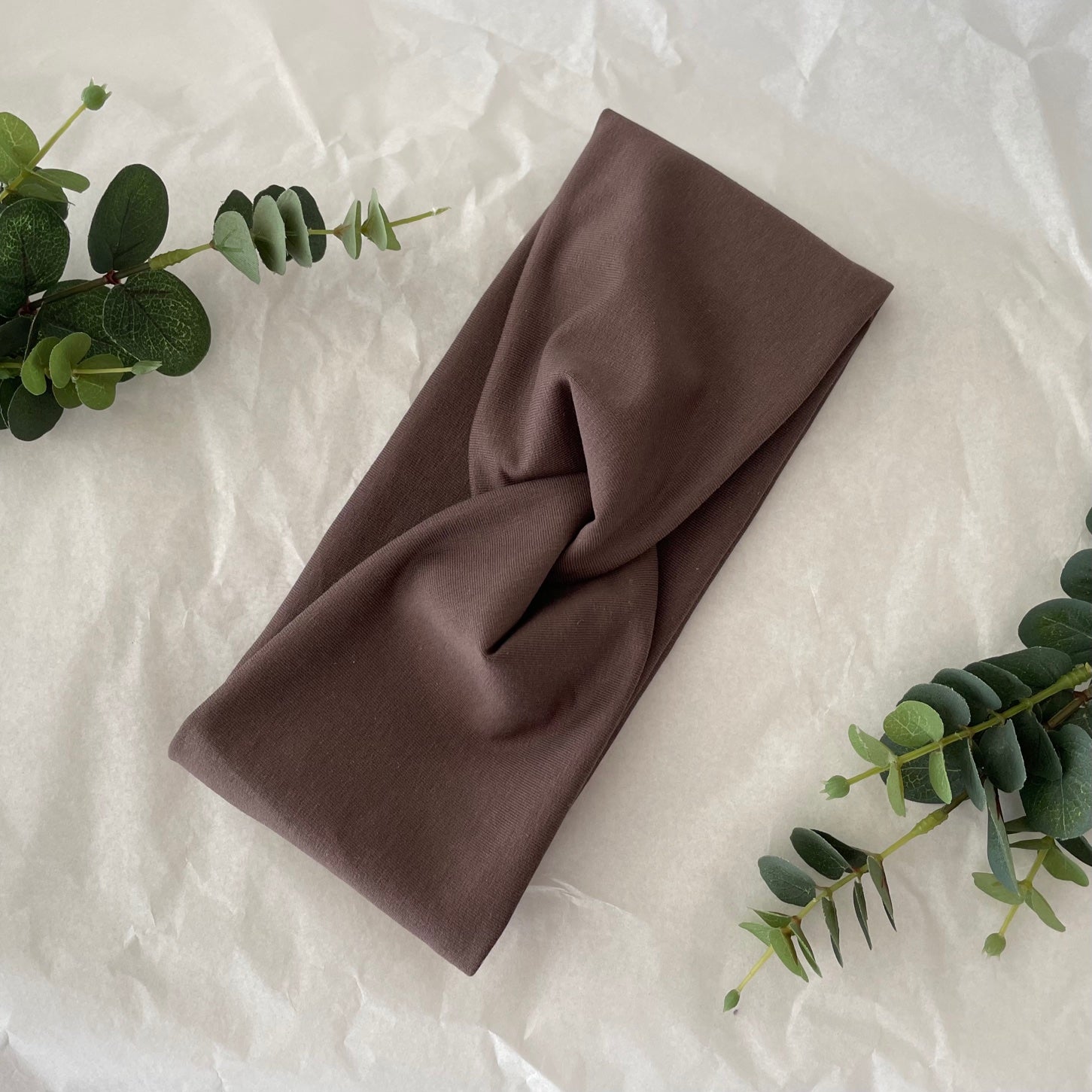 Knotenstirnband Chocolate