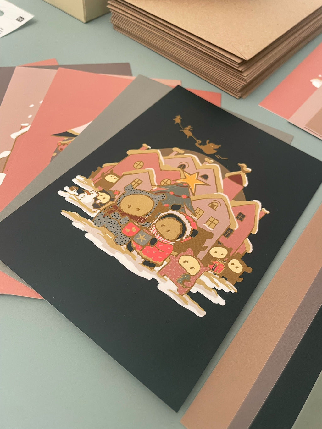 Kartenadventskalender Christmas Town