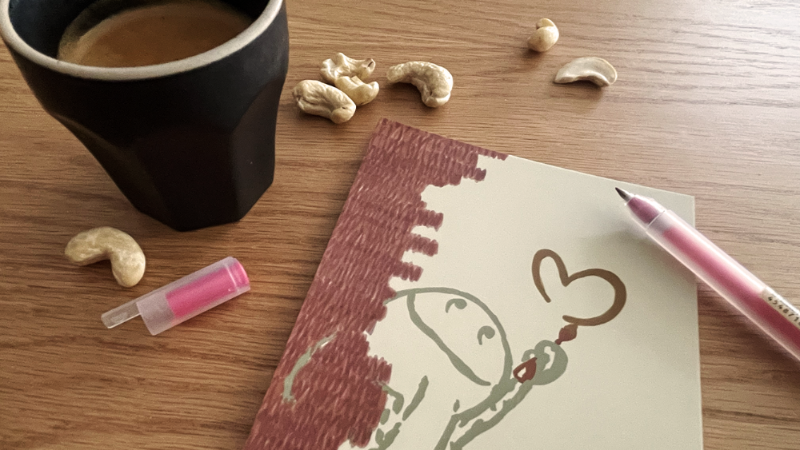 karte heartful coffetime illustration