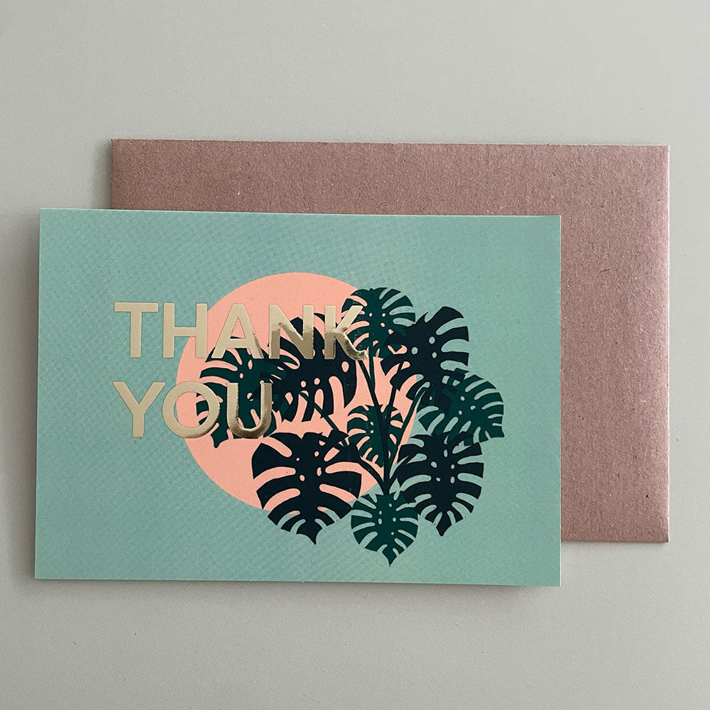 Dankeskarte Monstera