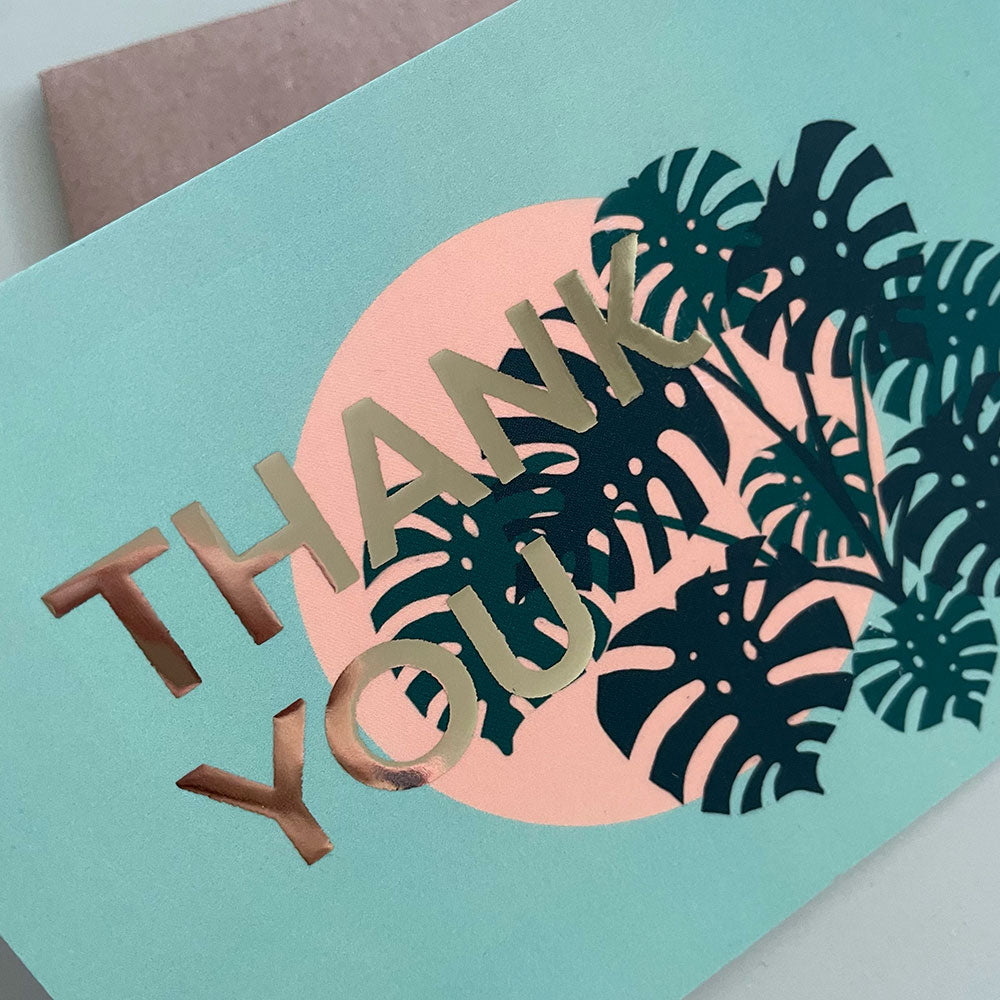 Dankeskarte Monstera