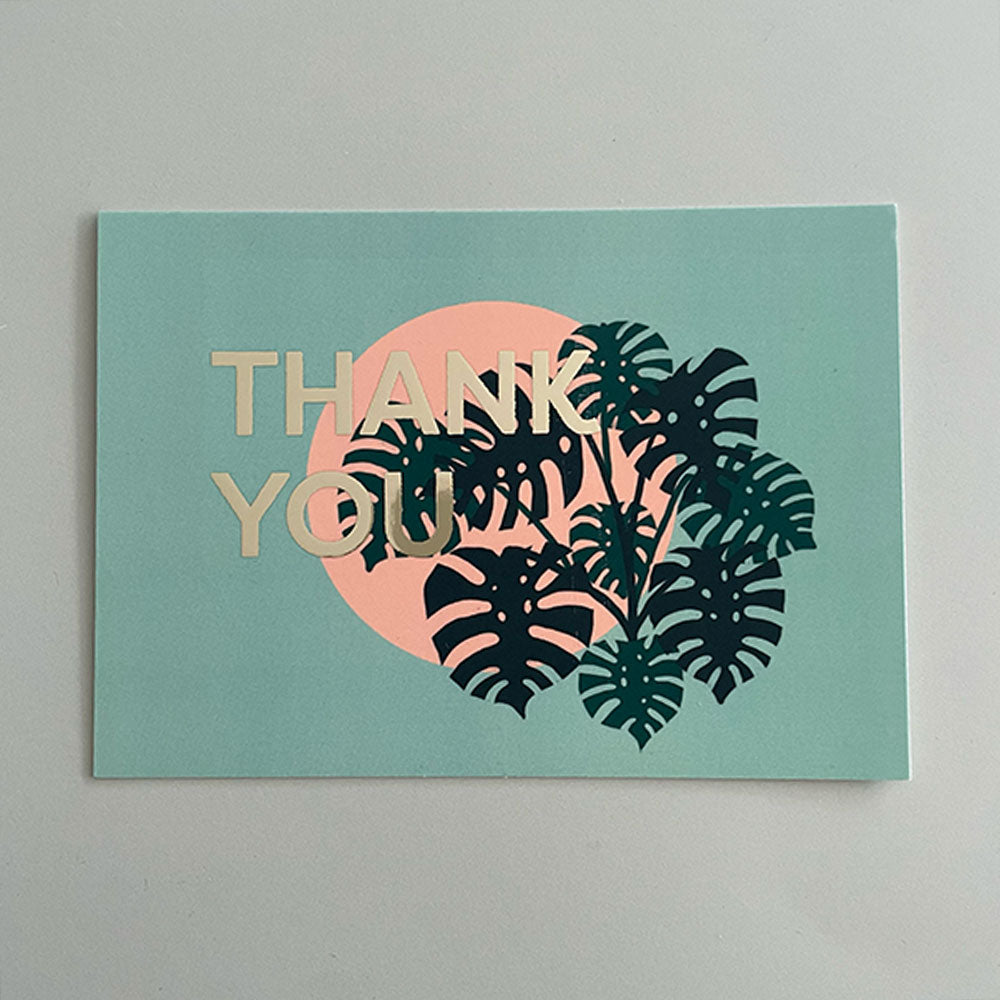 Dankeskarte Monstera