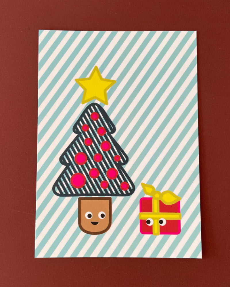 karte christmas pop grafisch einfach studio umaer