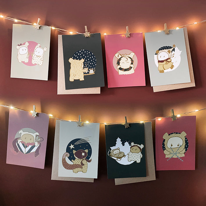 kartenadventskalender umaer christmas time 