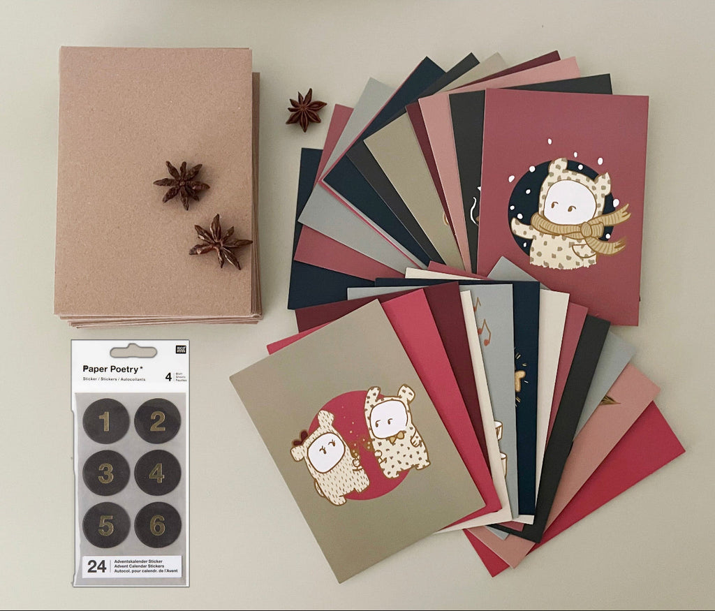 kartenadventskalender umaer christmas time inhalt