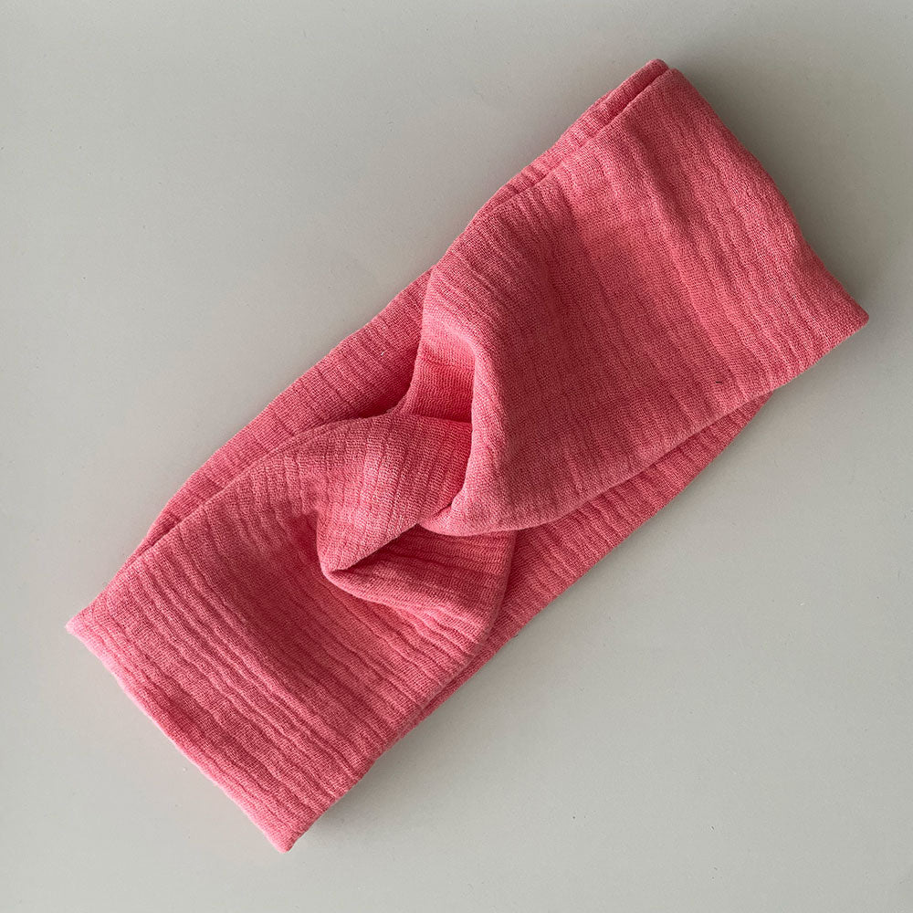 Knotenstirnband Shine Coral