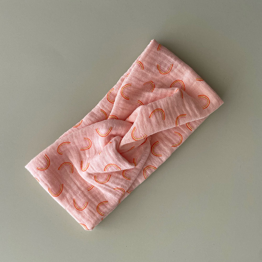 Knotenstirnband Shine Baby Rainbow