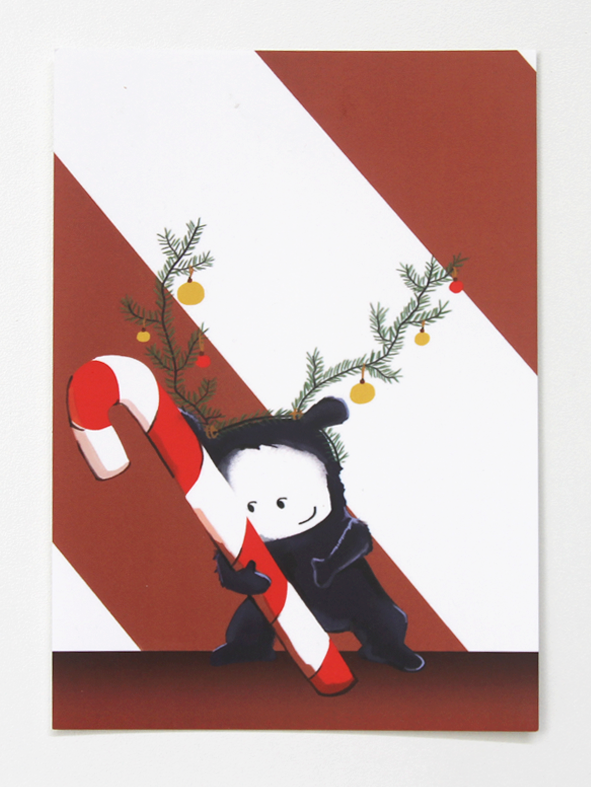 postkarte stocking weihnachten