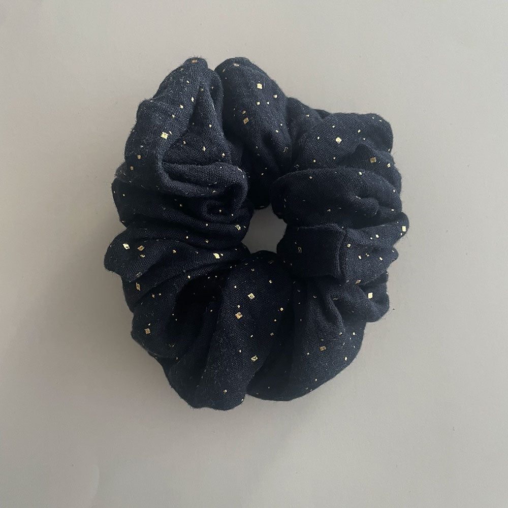 Scrunchie Jumbo Black Gold