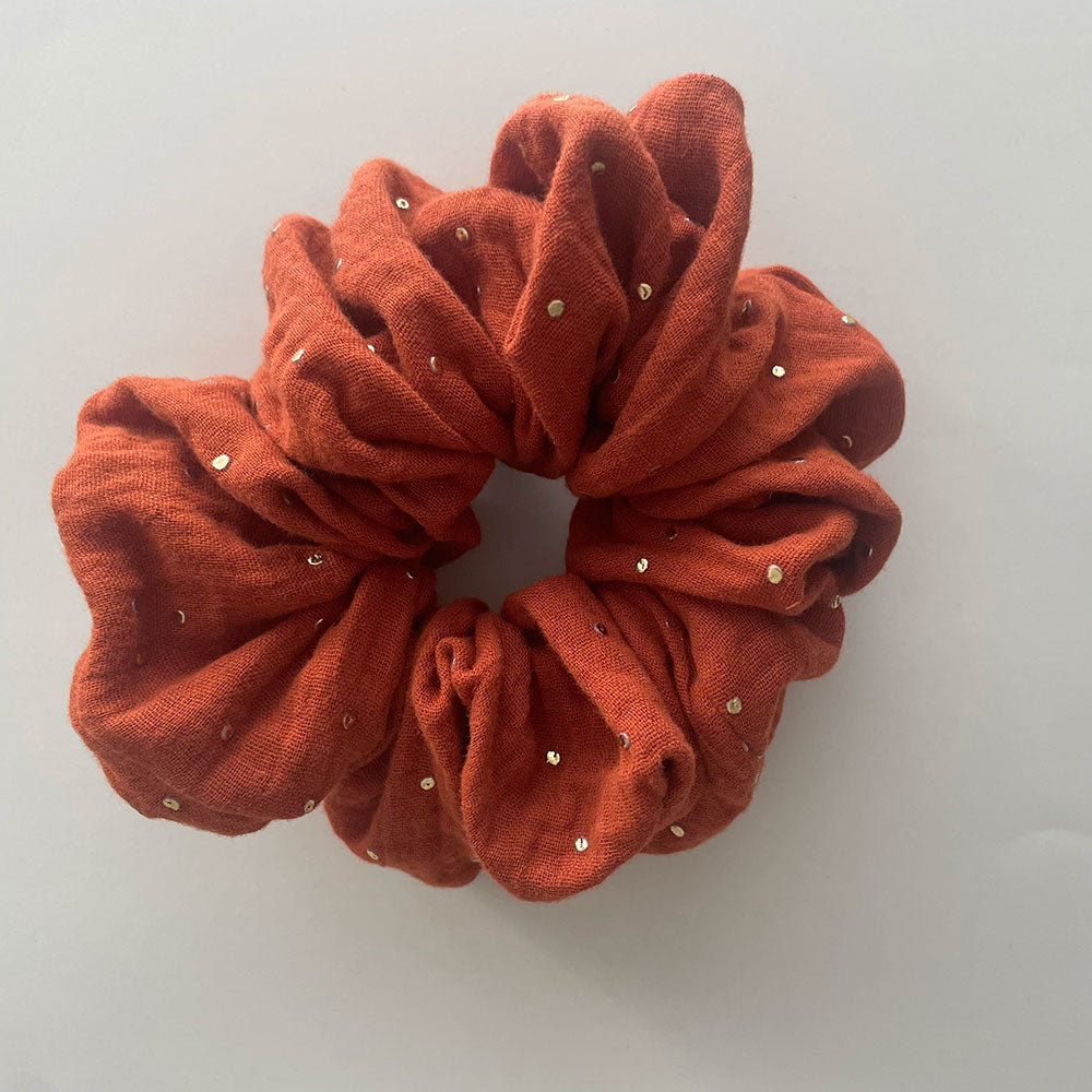 Scrunchie Jumbo Rusty Gold