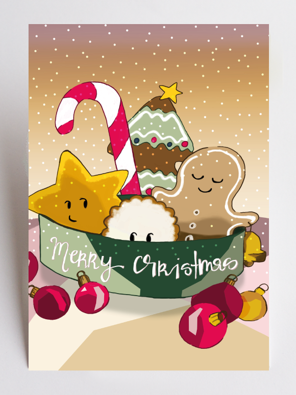 weihnachtskarte cookiebox studio umaer